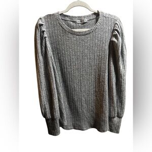 Grey Ribbed Women's Sweater size XL NWOT